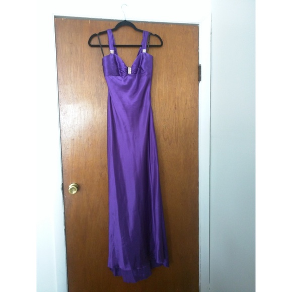 ‼️FINAL DAY ‼️ Satin-effect Rhinestone Floor-length Gown - Picture 1 of 4
